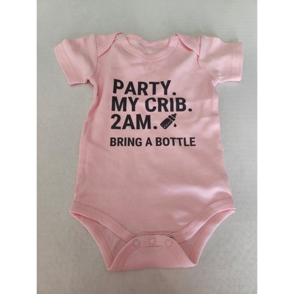 Baby Girl‎ Pink Cotton Onesie 3 Months